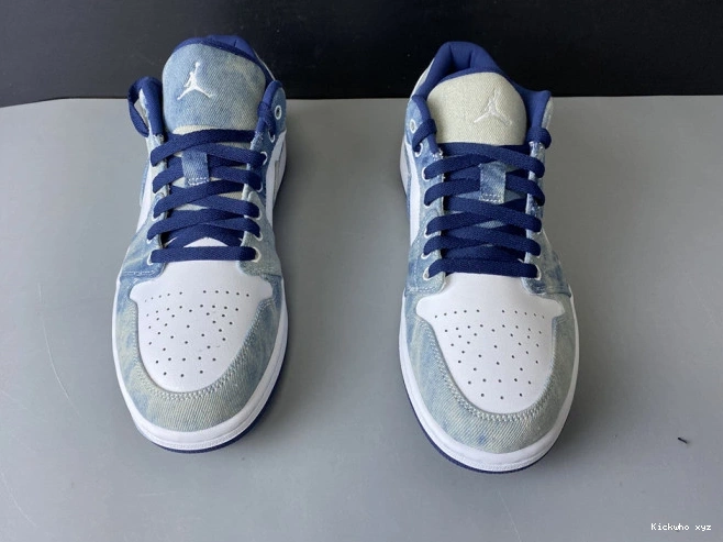 CZ8455-100 Air Washed Denim 1 Low Jordan 0730